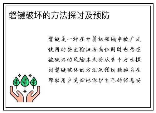 磐键破坏的方法探讨及预防